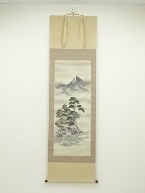 JAPANESE HANGING SCROLL / HAND PAINTED / LANDSCAPE